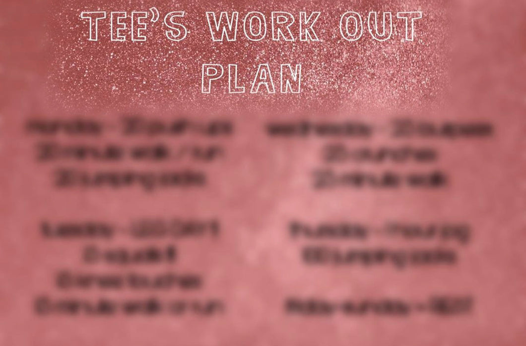 Generic Work Out Plan